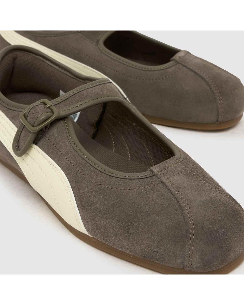PUMA Brown Tacklette Trainers