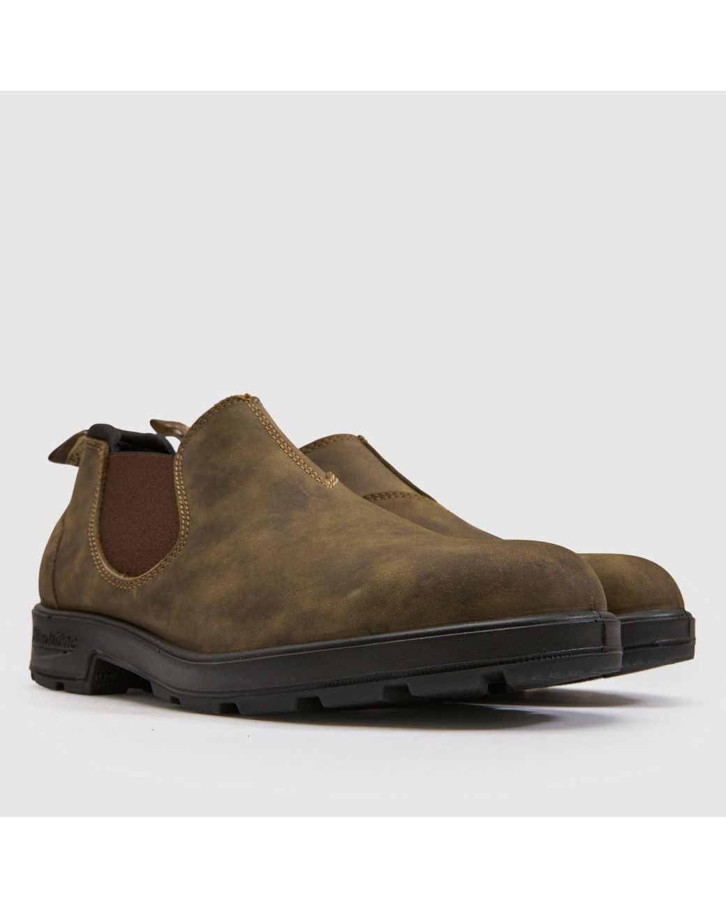 Blundstone Brown Low Chelsea Boots for men