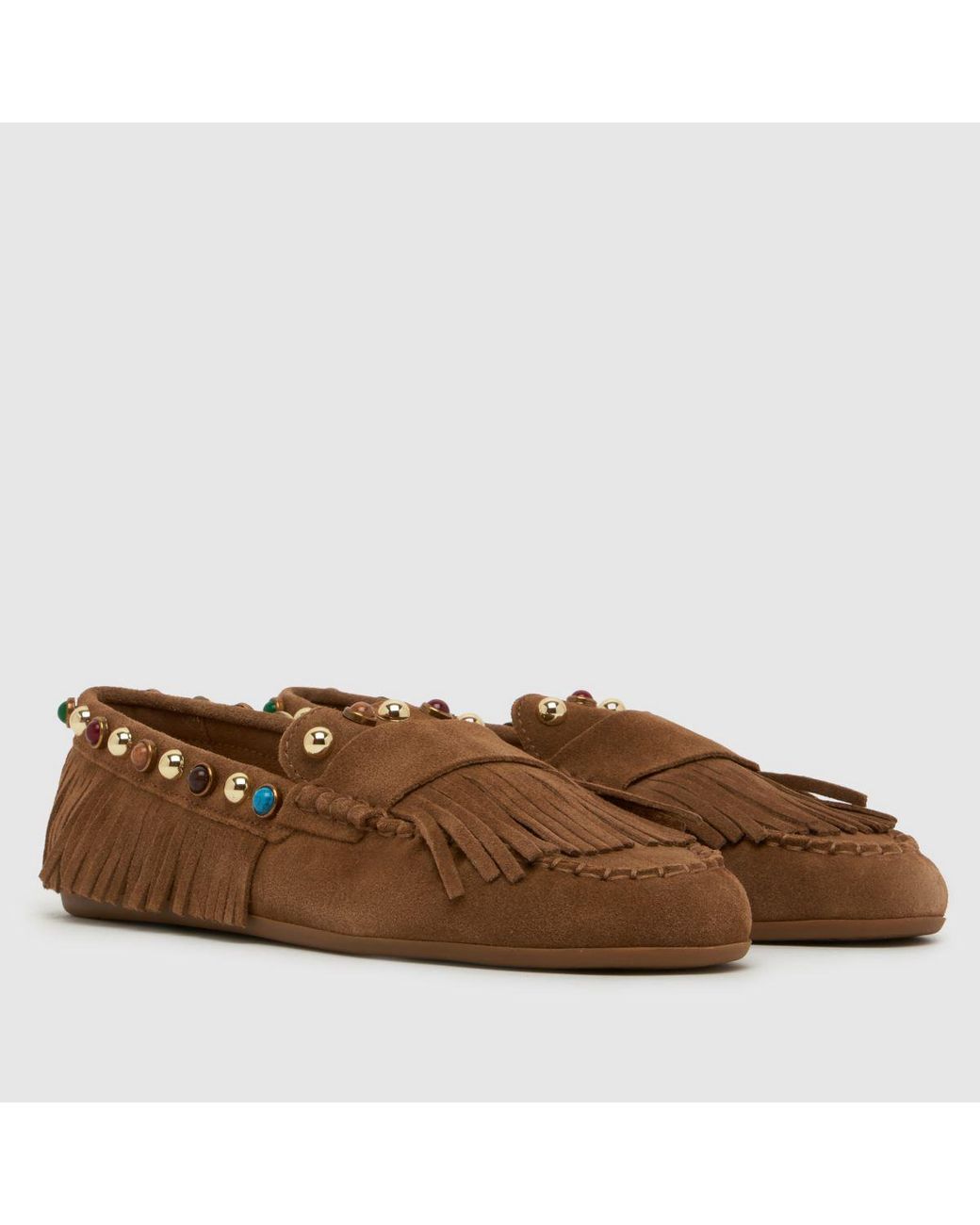 Bibi Lou Brown Guava Loafer Flats