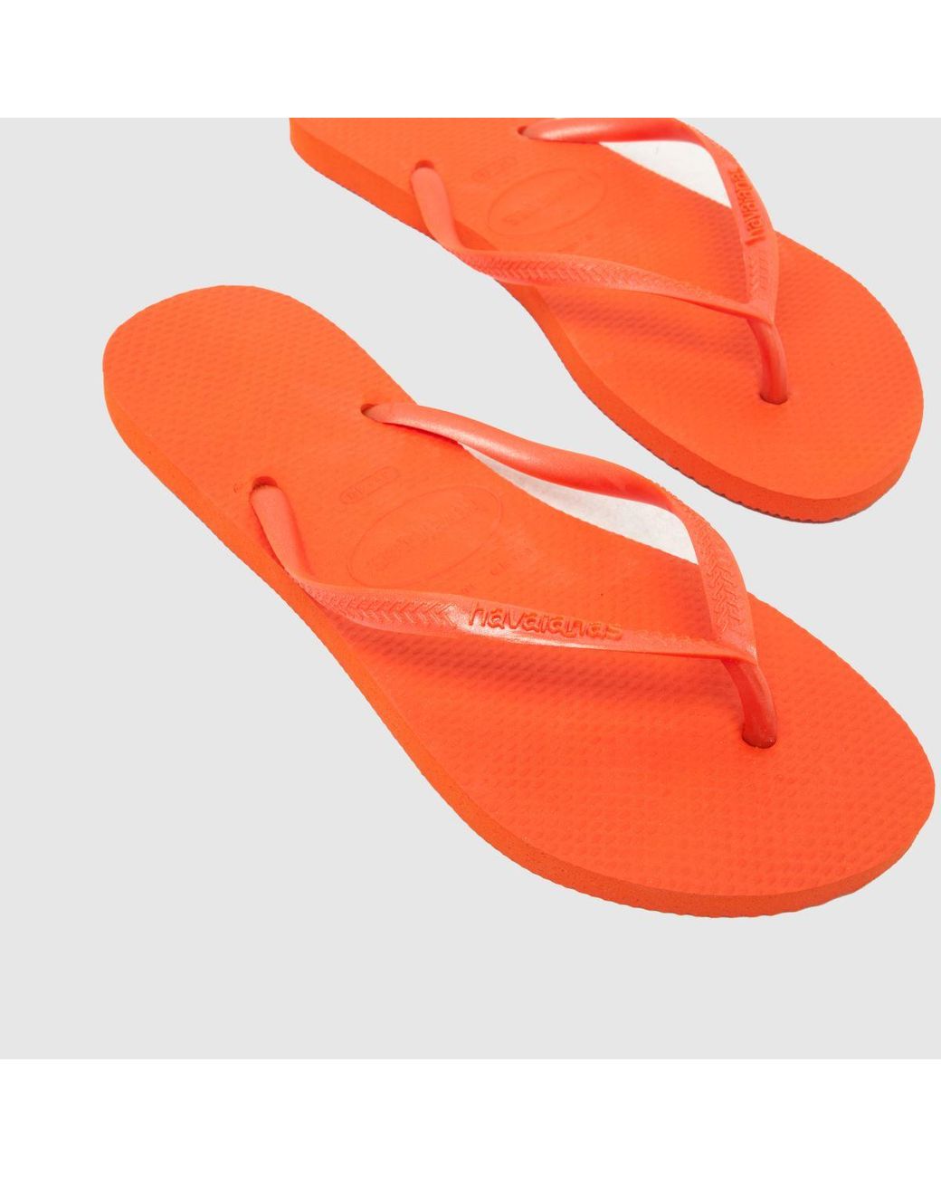 Havaianas Orange Slim Flip Sandals