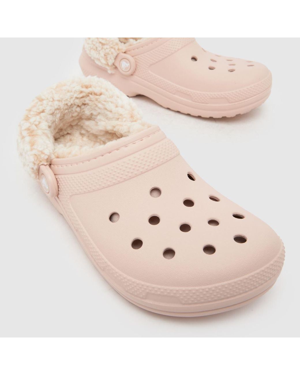 CROCSTM Pink Classic Fleece Lined Clog Sandals
