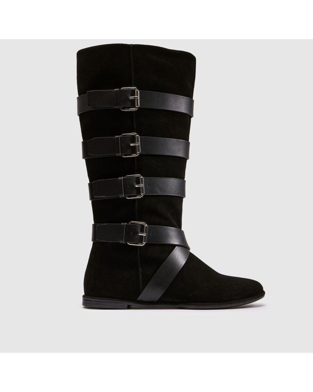 Schuh Black Dorsten Suede Pirate Boots