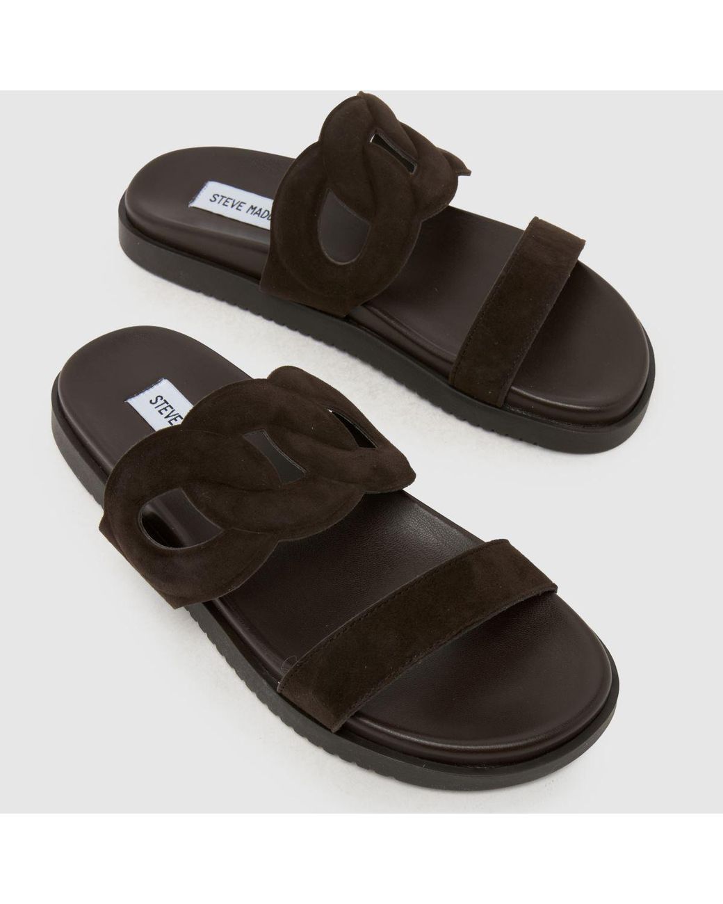 Steve Madden Black Myrtle Sandals
