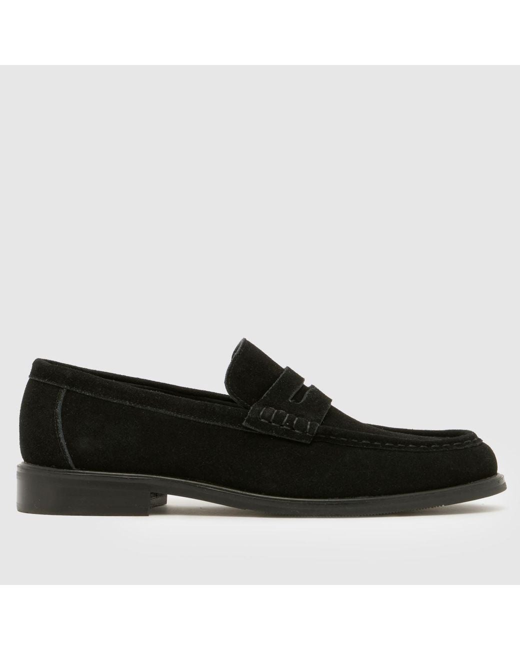 Schuh Black Raymon Suede Loafer Shoes for men