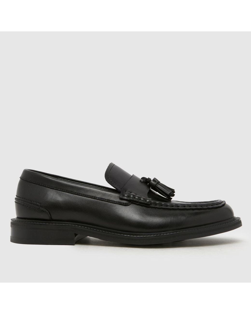 Schuh Black Robin Tassel Loafer Shoes for men