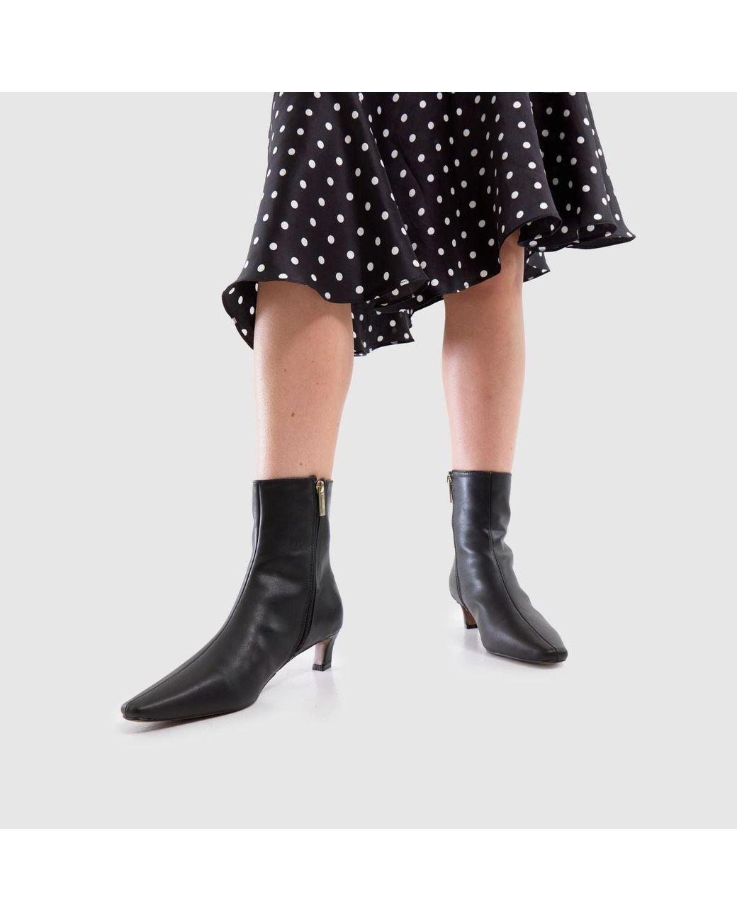 Schuh Black Bexley Kitten Boots