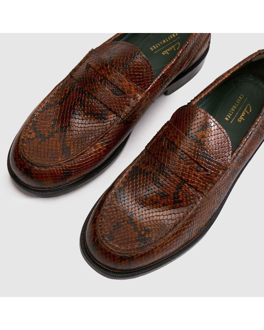 Clarks Brown Craftjames Lo Loafer Shoes for men