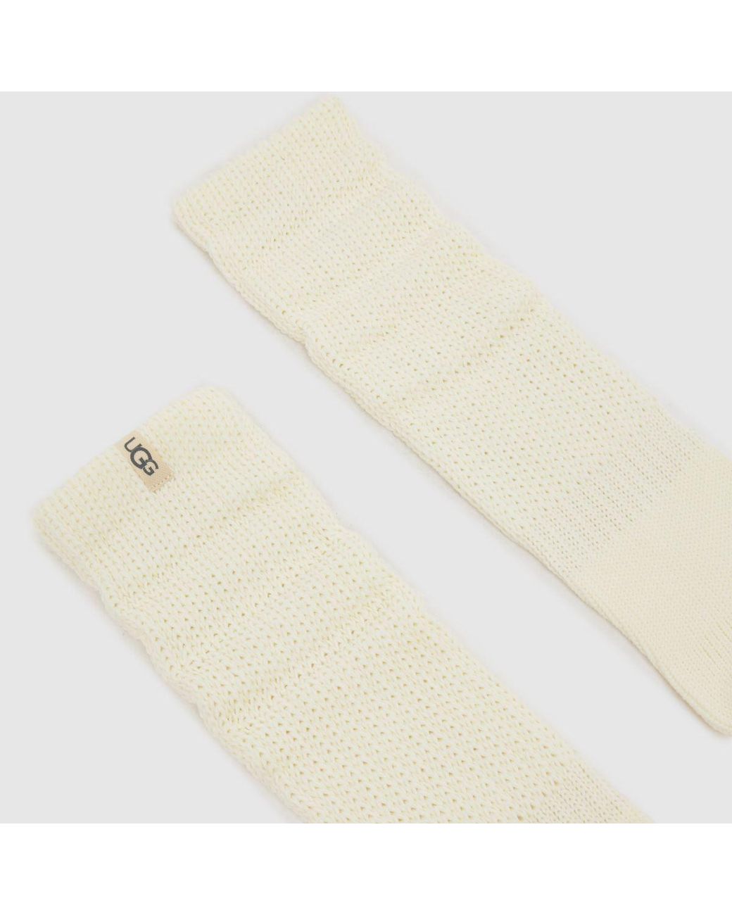 Ugg White Tyla Slouchy Crew Sock 1 Pack