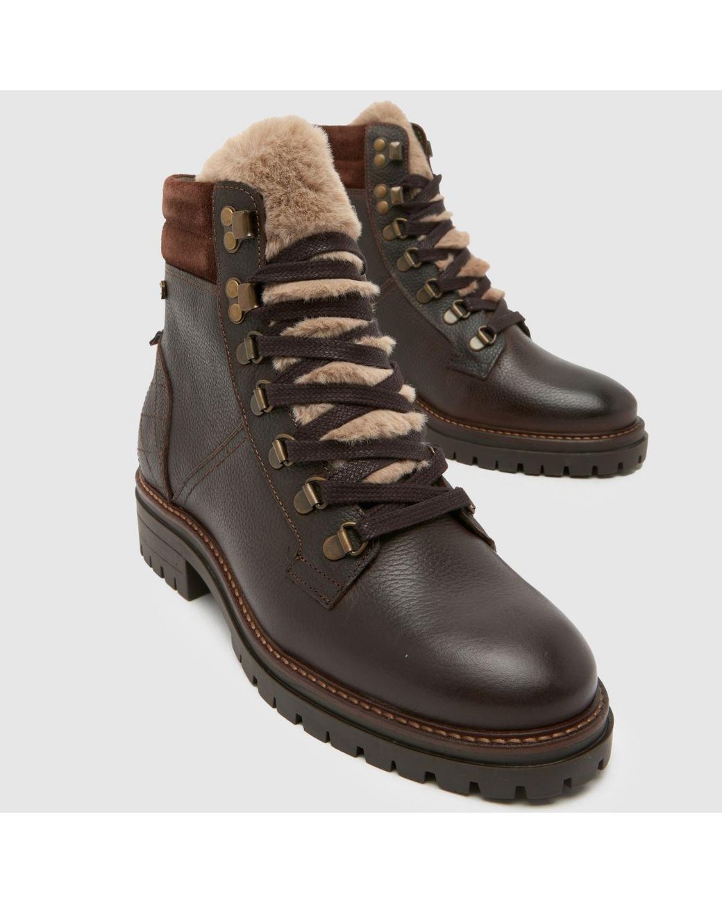 Barbour Brown Bamburgh Hiker Boots