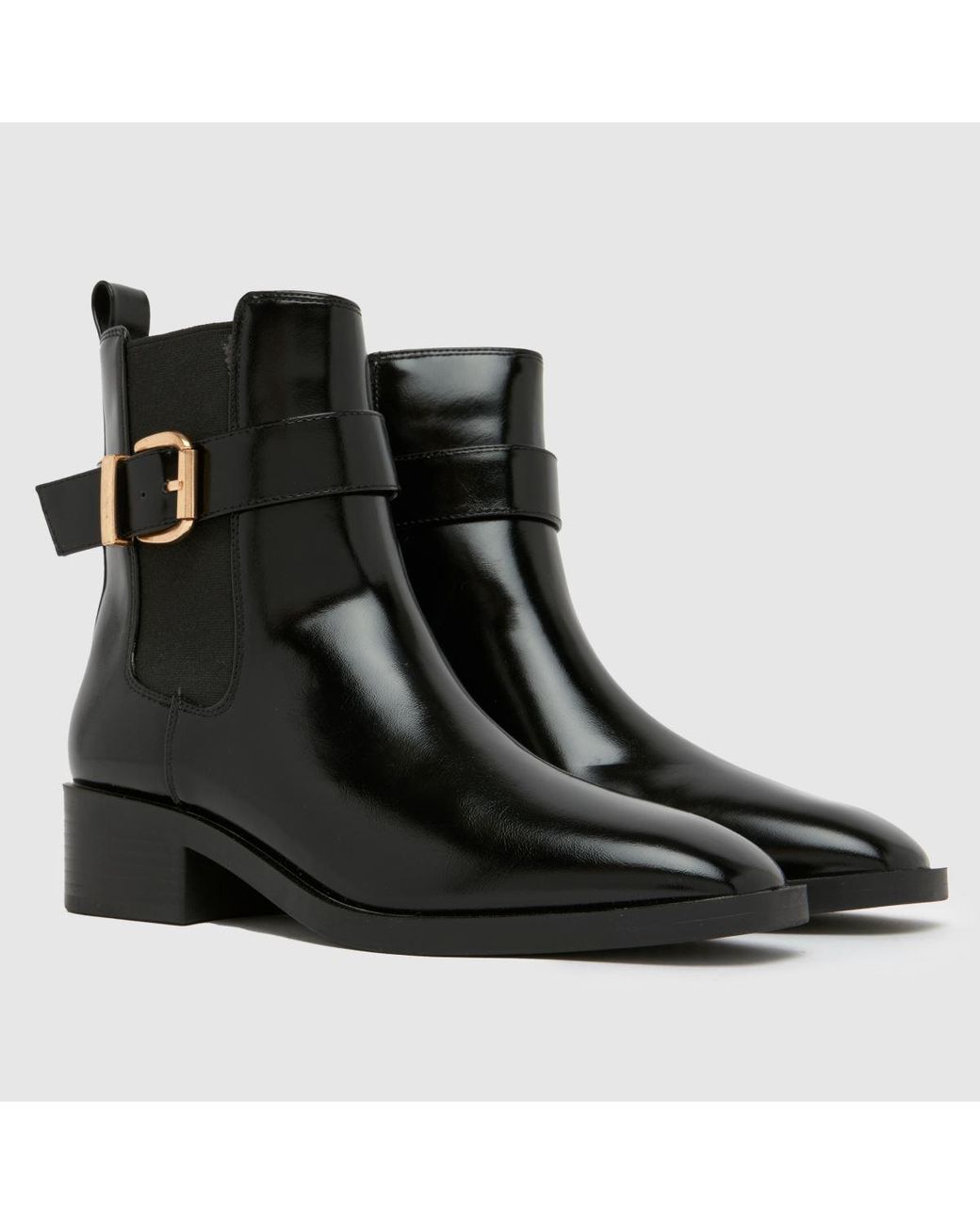 Schuh Black Cadie Buckle Chelsea Boots