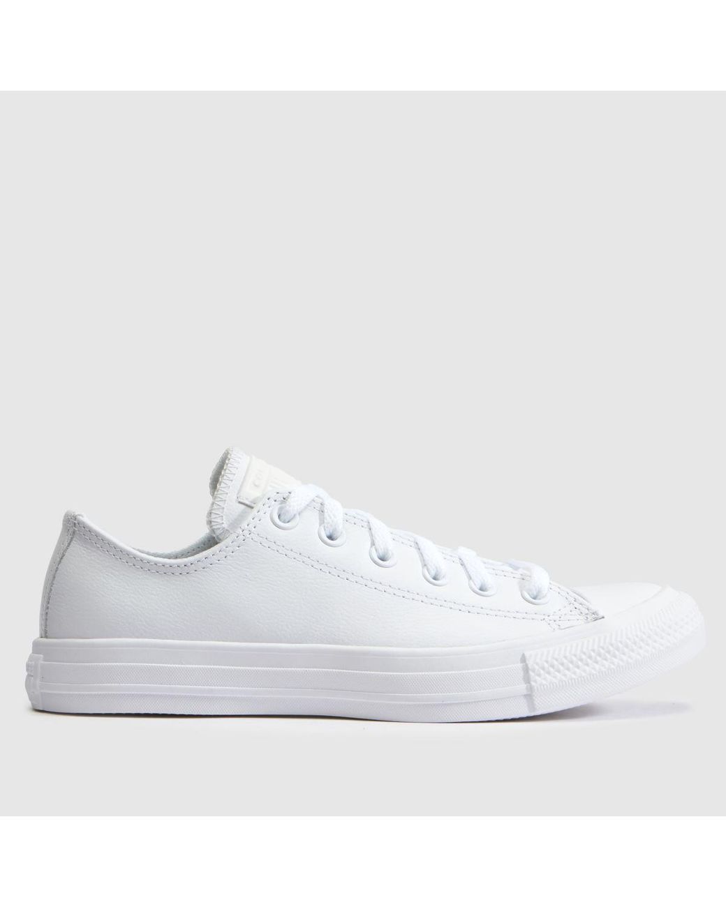 Converse White All Star Mono Ox Trainers
