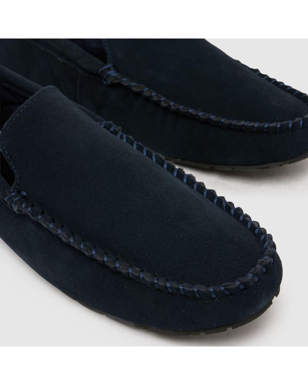 Schuh Blue Sandro Suede Mocassin Slippers for men