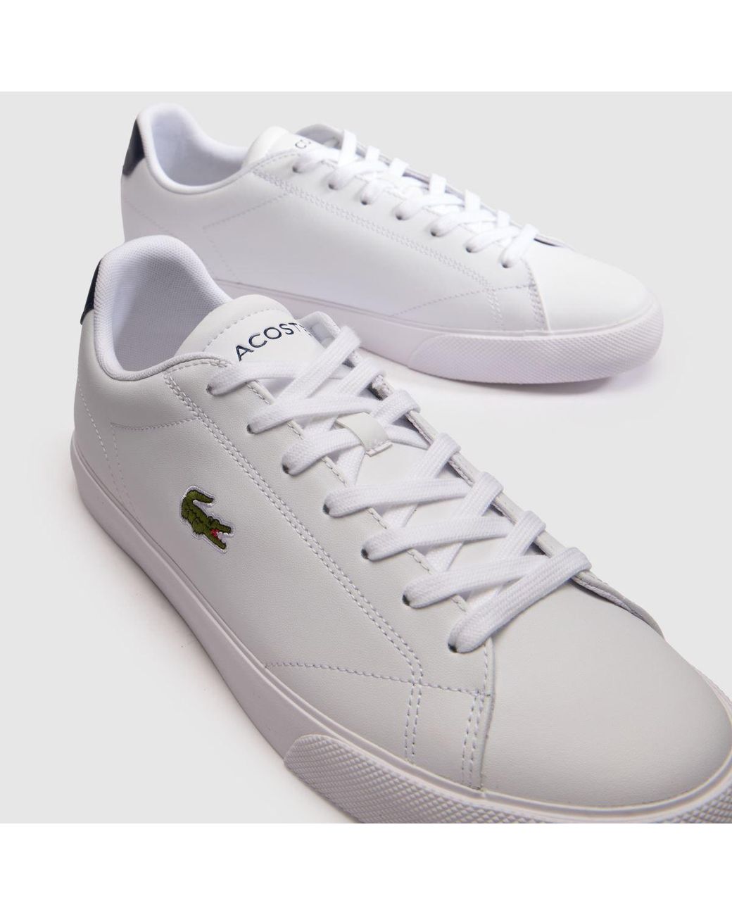 Lacoste White Lerond Trainers for men