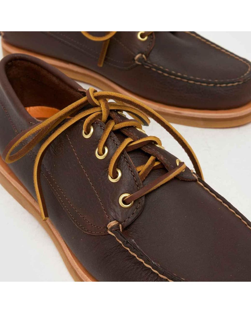 Timberland Brown Crafted Boat Shoes for men