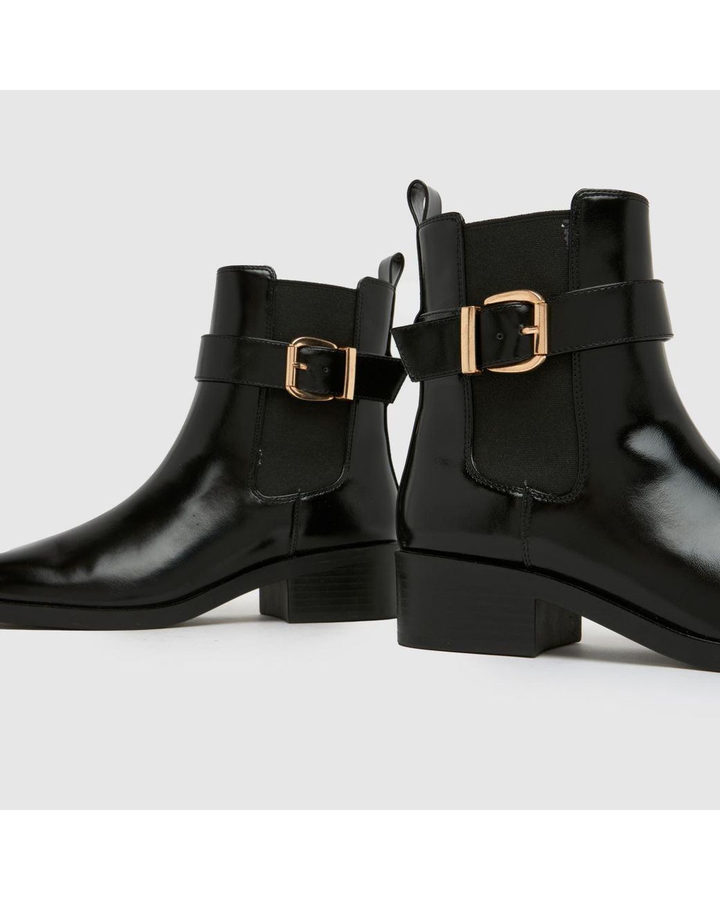 Schuh Black Cadie Buckle Chelsea Boots