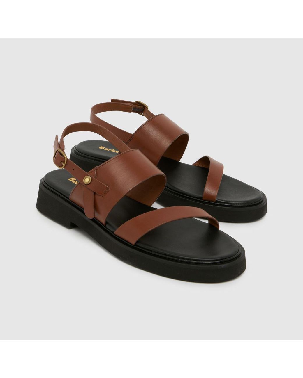 Barbour Brown Dakota Sandals
