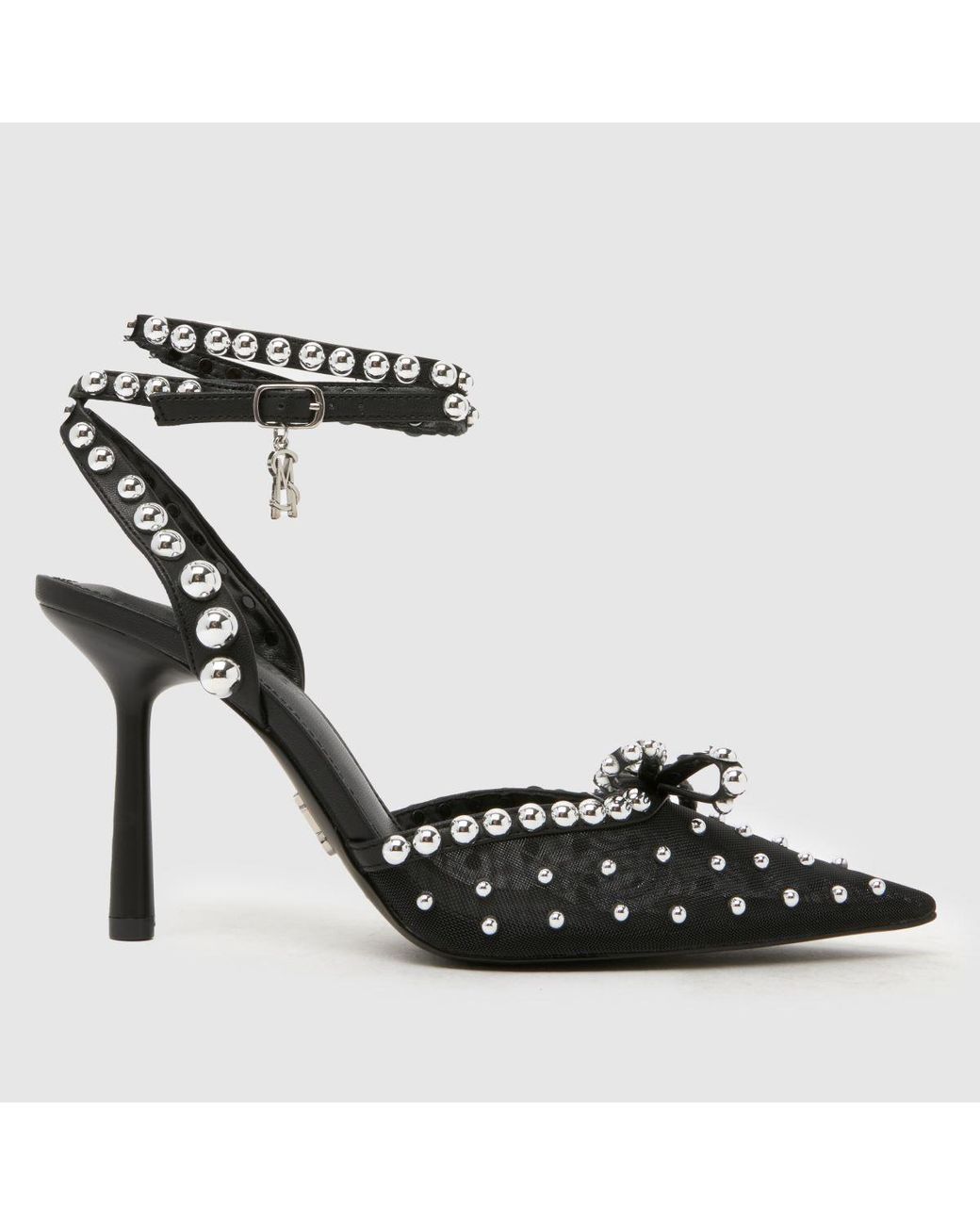 Steve Madden Black Val Jewel Pointed High Heels