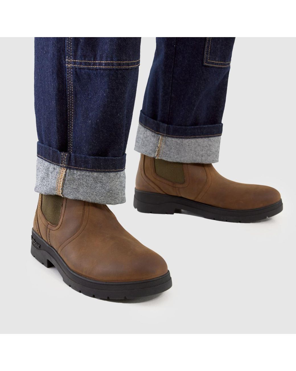 Barbour Brown Turnbull Chelsea Boots for men