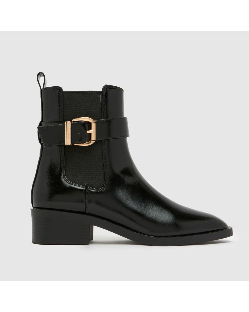 Schuh Black Cadie Buckle Chelsea Boots