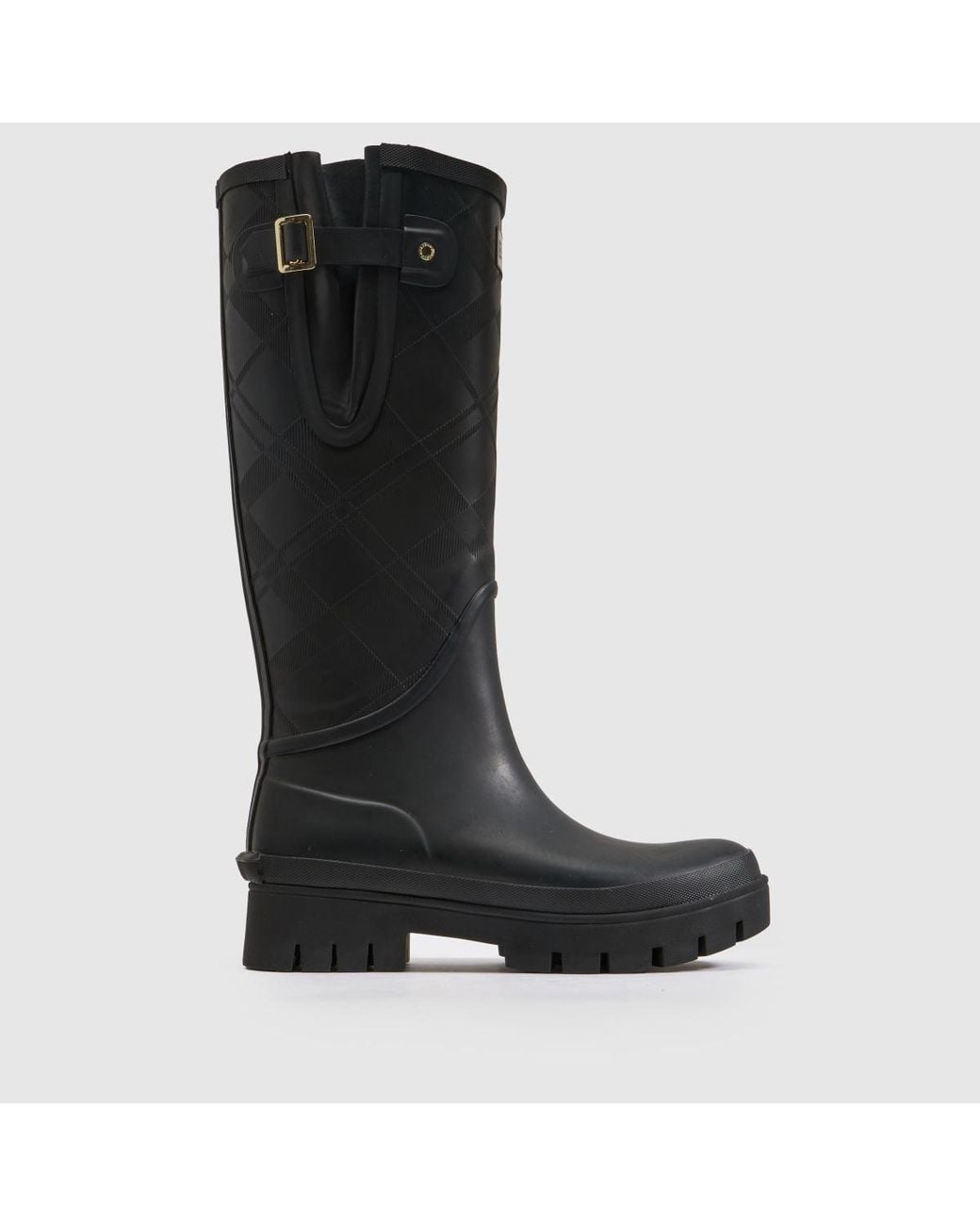 Barbour Black Leighton Tall Welly Boots
