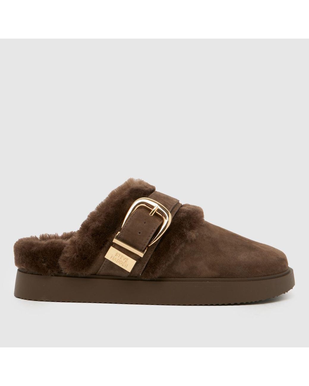 Steve Madden Brown Cozy Up Clog Sandals