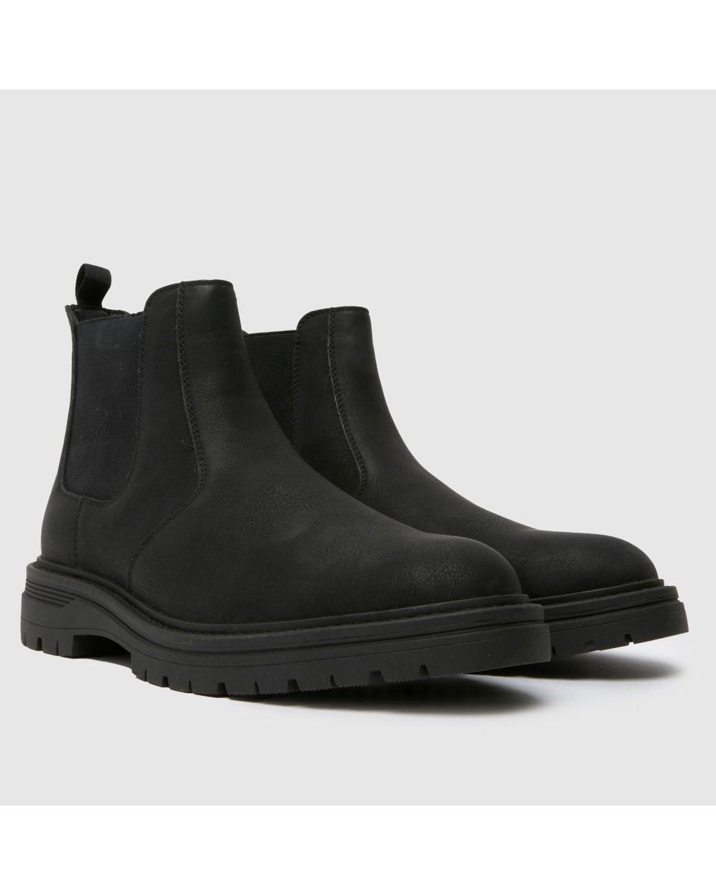 Schuh Black Dion Chunky Chelsea Boots for men