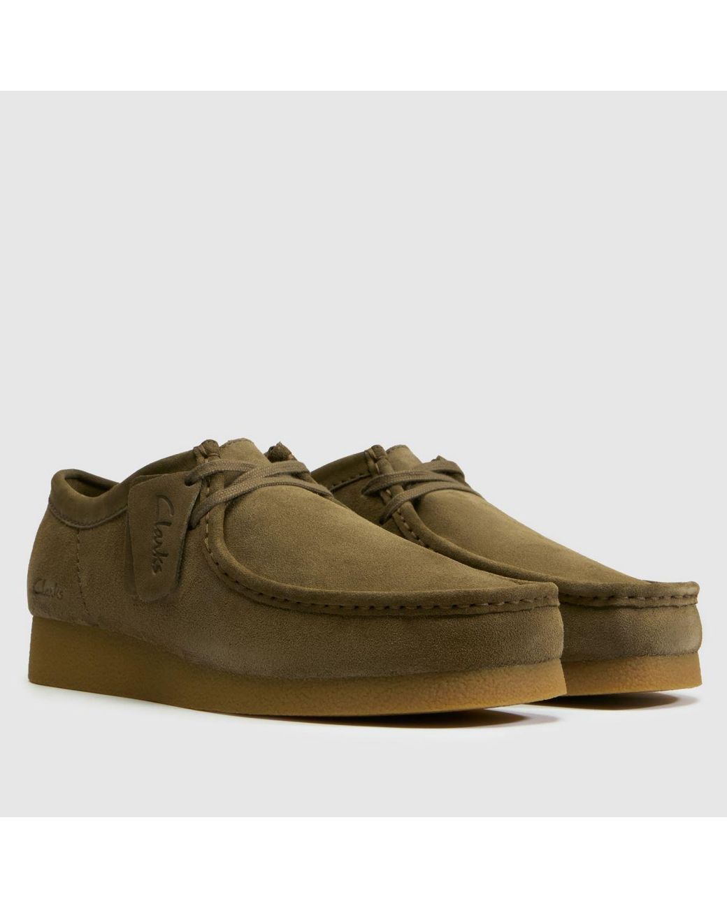 Clarks Brown Wallabee Evo Shoes for men