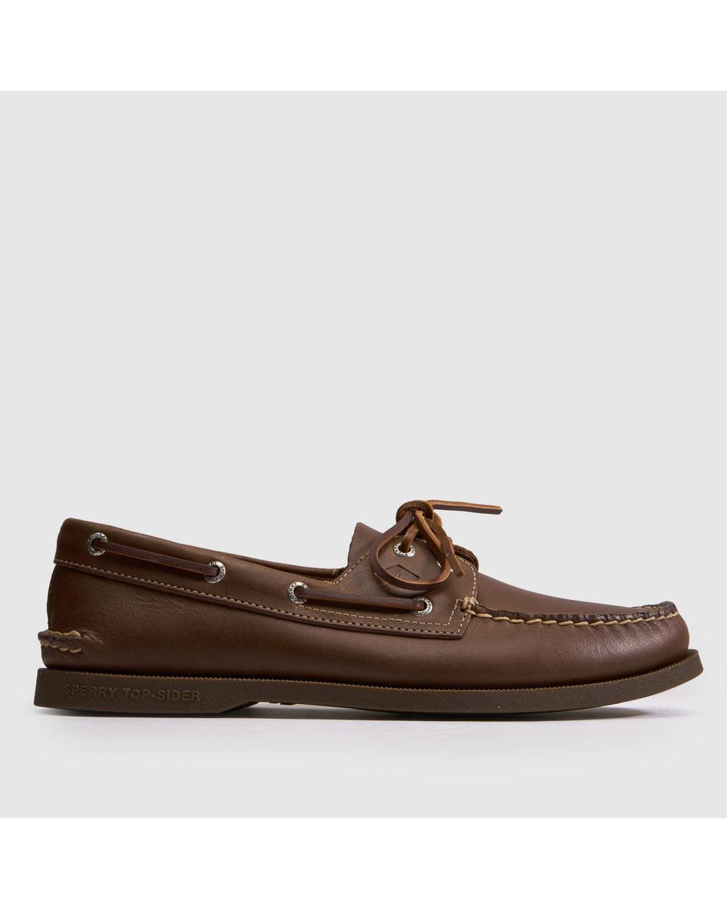 Sperry Top-Sider Brown 2 Eye Boat Shoes for men