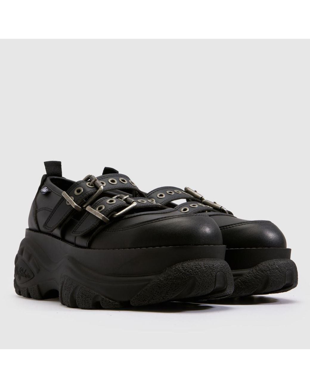 Buffalo Black London Classic Ballerina Flats