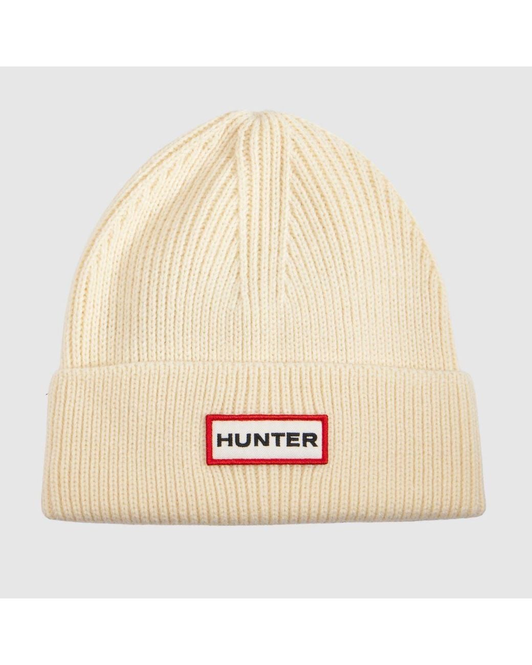 Hunter Natural S Boot Acksley Knit Ribbed Beanie