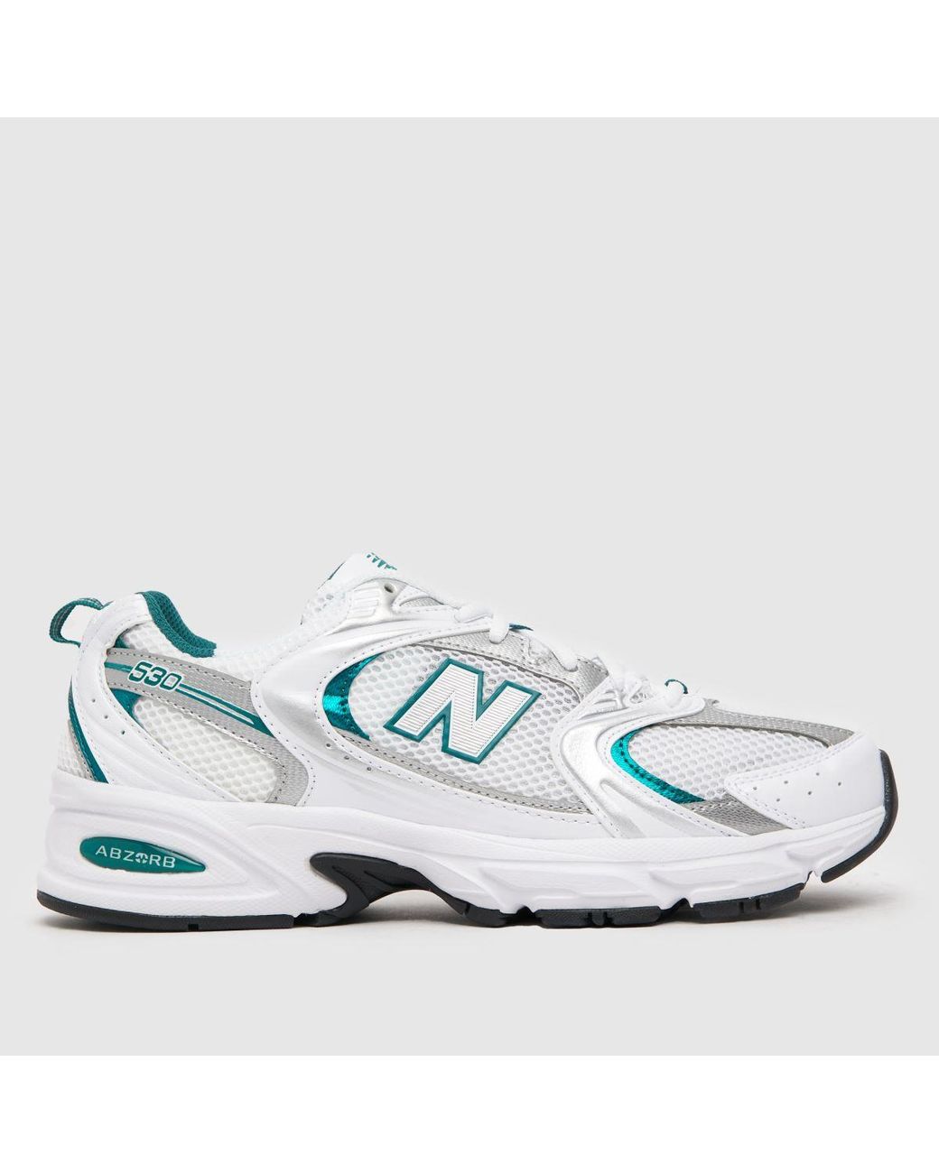 New Balance 530 Trainers In White & Green