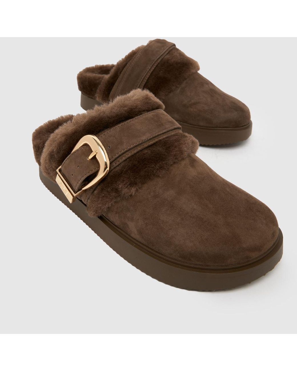 Steve Madden Brown Cozy Up Clog Sandals