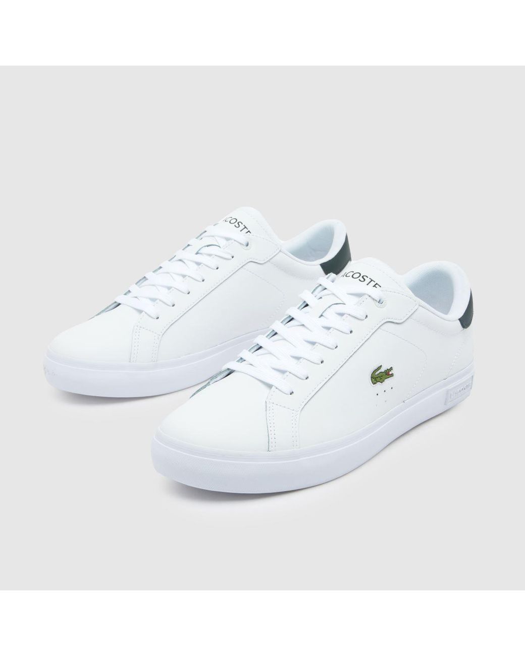 Lacoste White Powercourt Trainers for men