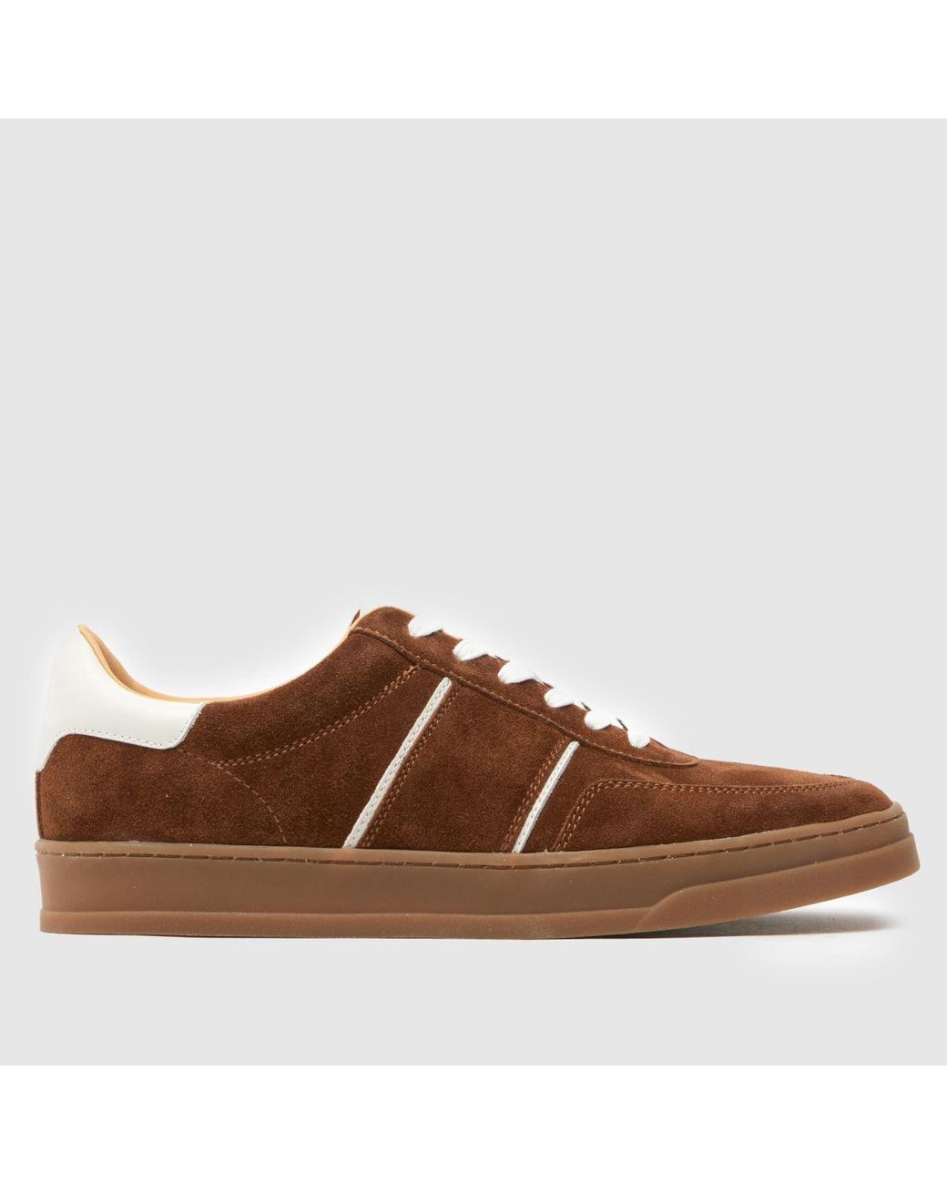 Schuh Brown Winnie Gum Sole Trainers for men