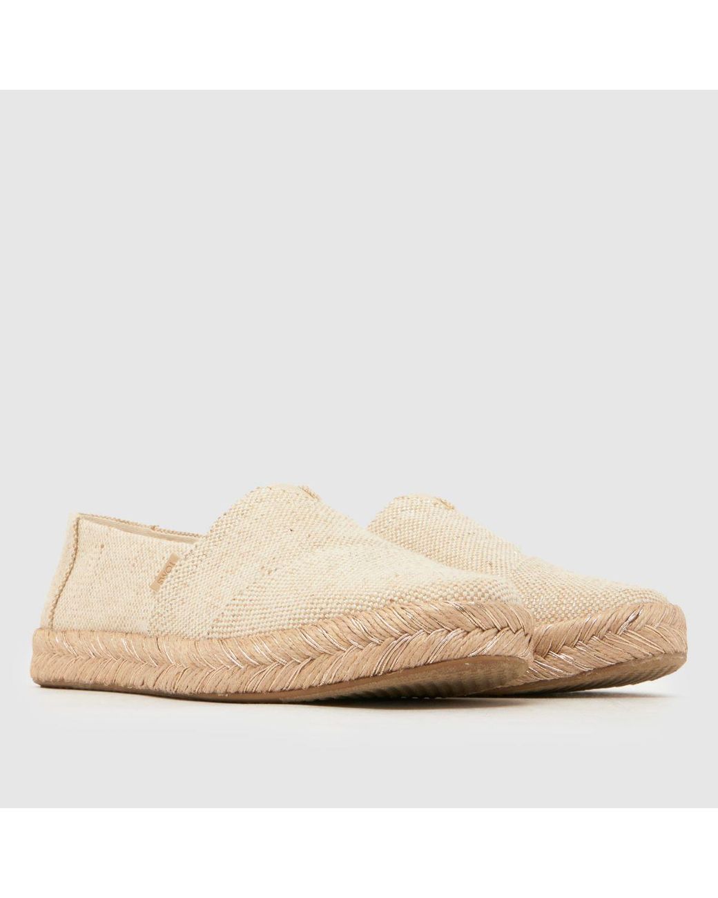 TOMS Natural Alpargata Rope 2.0 Flat Slip On Shoes