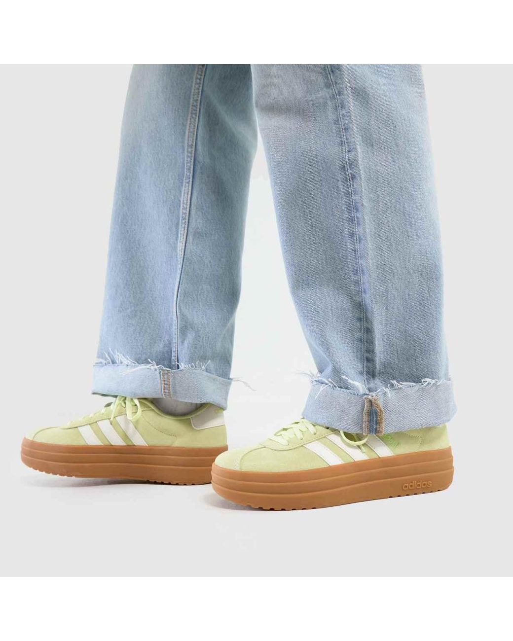 Adidas Yellow Vl Court Bold Trainers