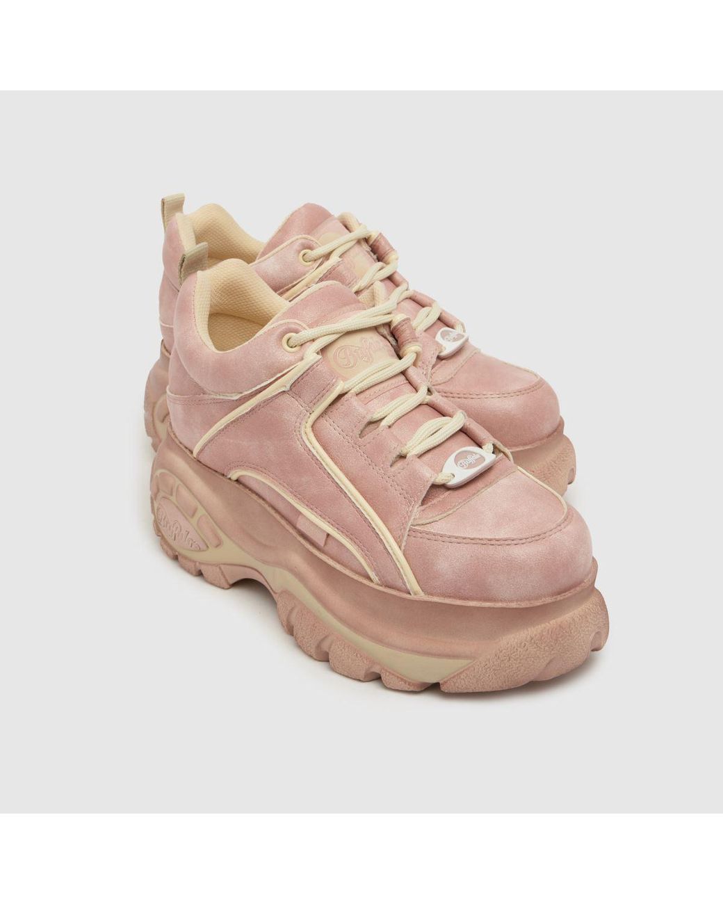 Buffalo Pink London Classic Low Trainers