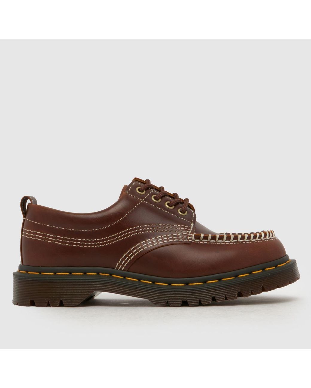 Dr. Martens Brown Lowell Moc Toe Flats