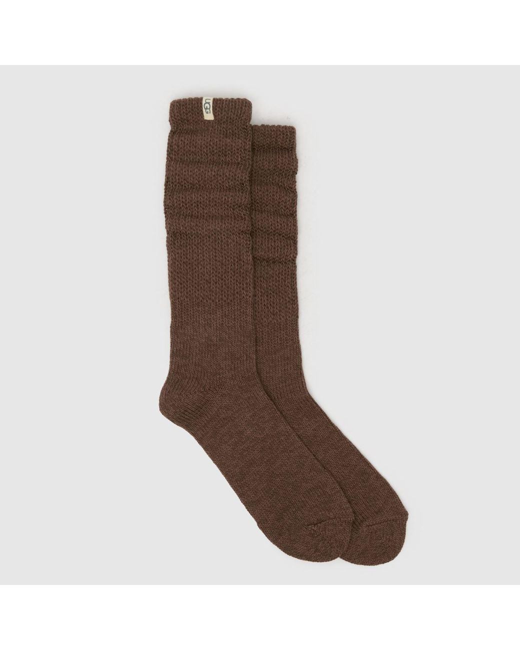 Ugg Brown Tyla Slouchy Crew Ii Sock