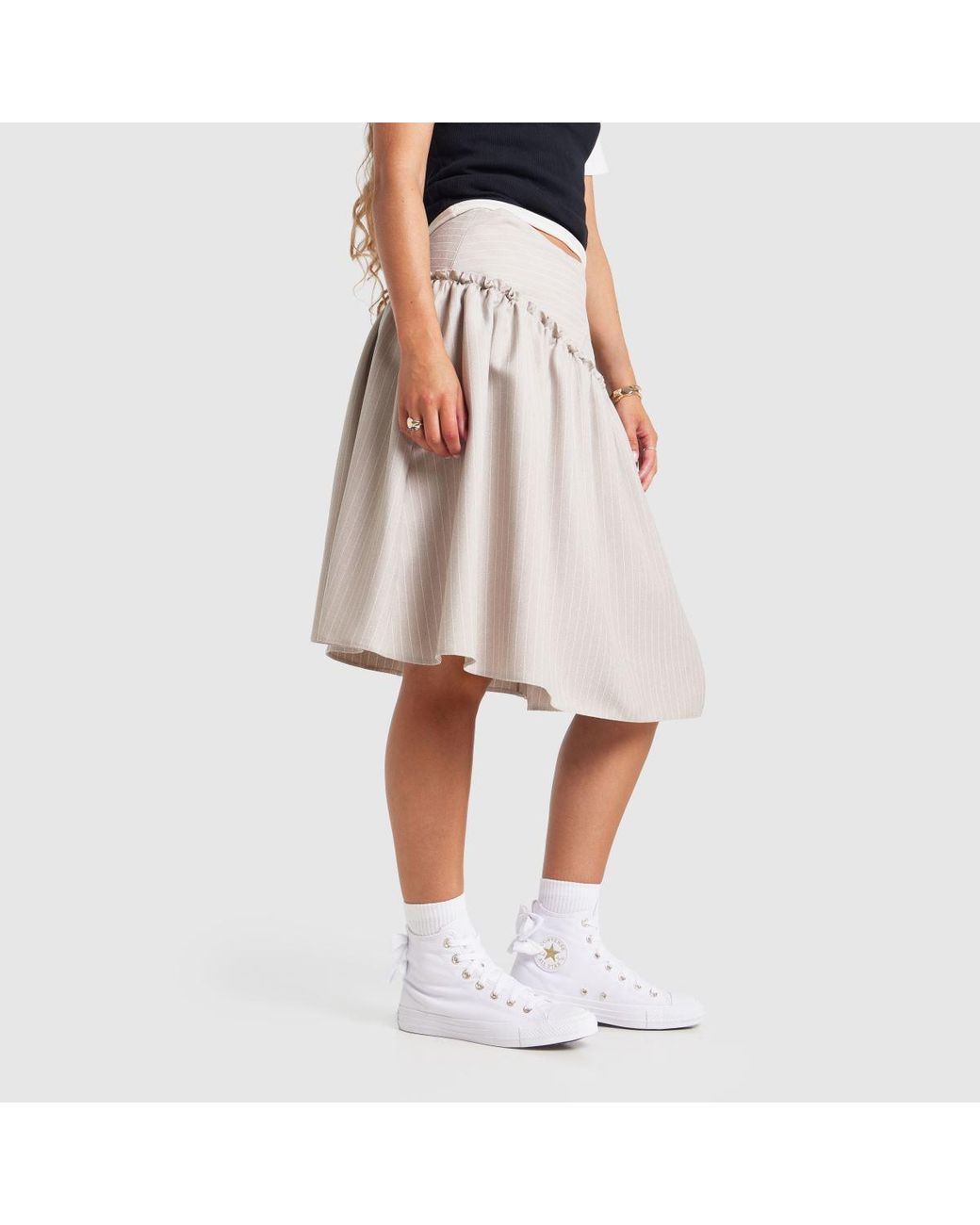Converse White All Star Hi Bow Trainers