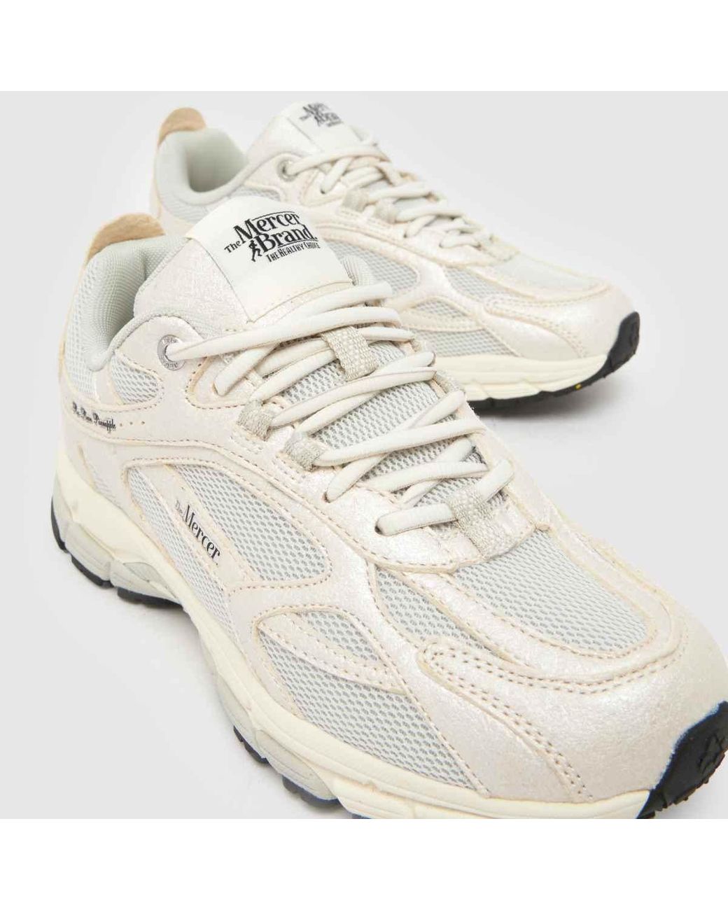Mercer White Re-Run Pineapple Trainers