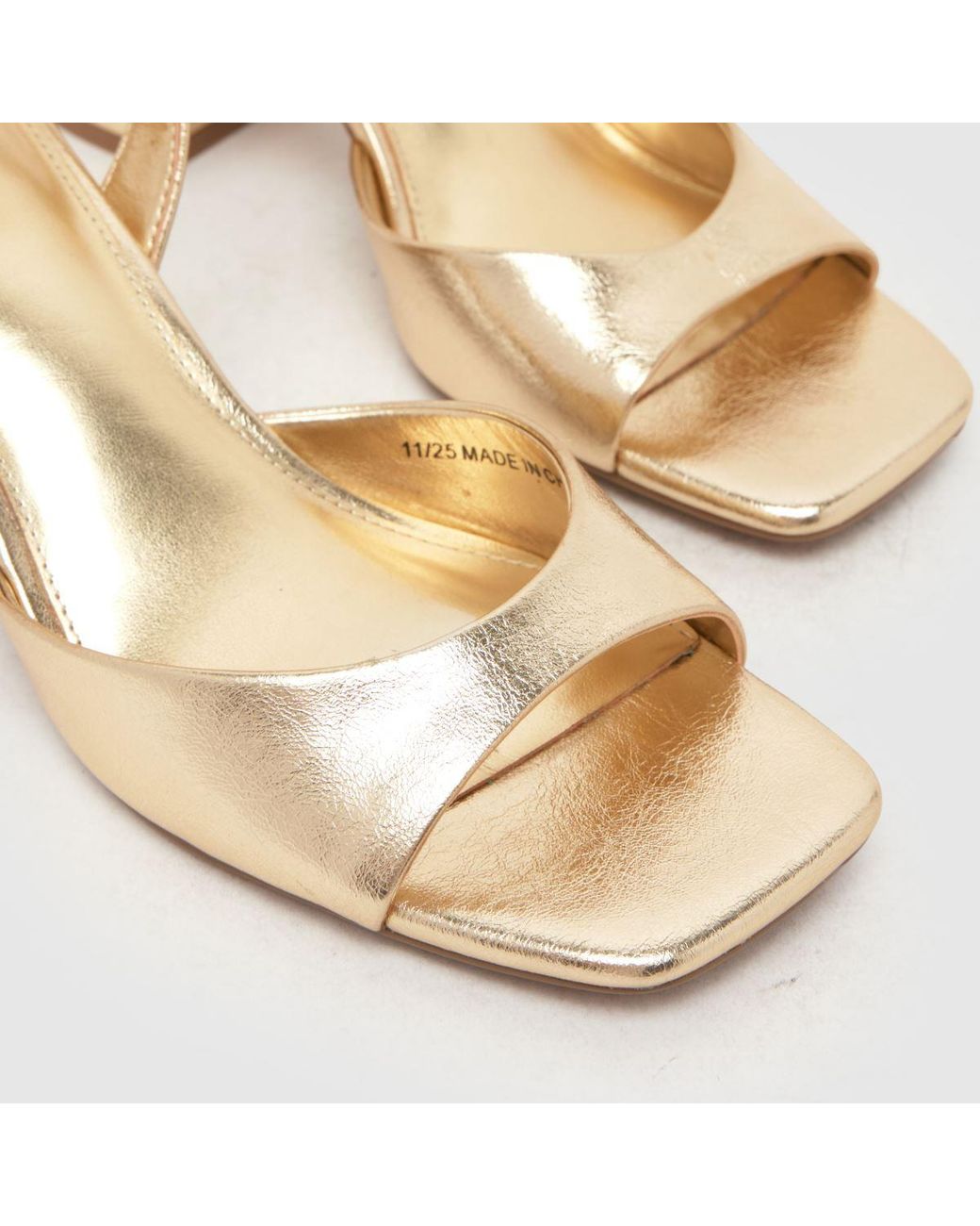 Schuh Metallic South Block High Heels