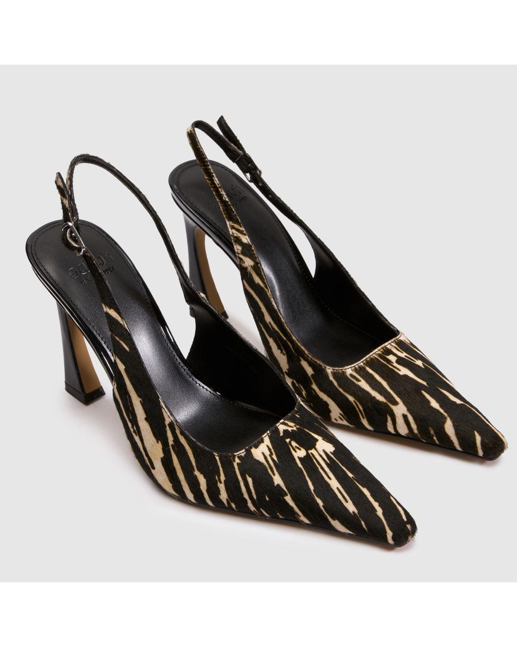 Schuh Black September Leather Court High Heels