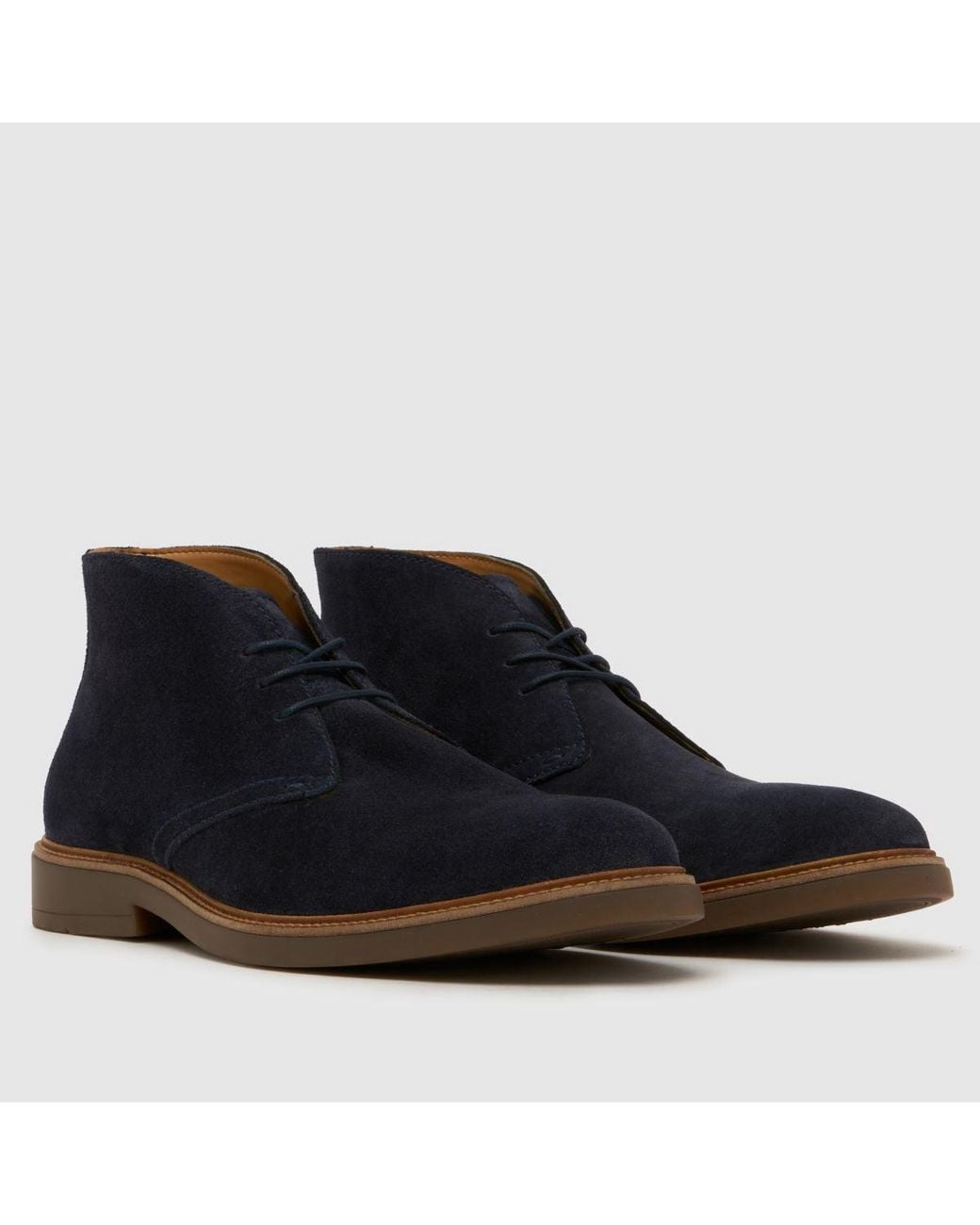 Schuh Blue Galvin Suede Chukka Boots for men