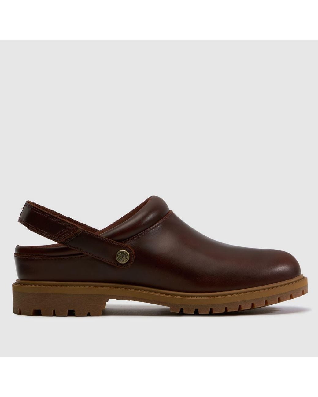 Timberland Brown Premium Clog Flats