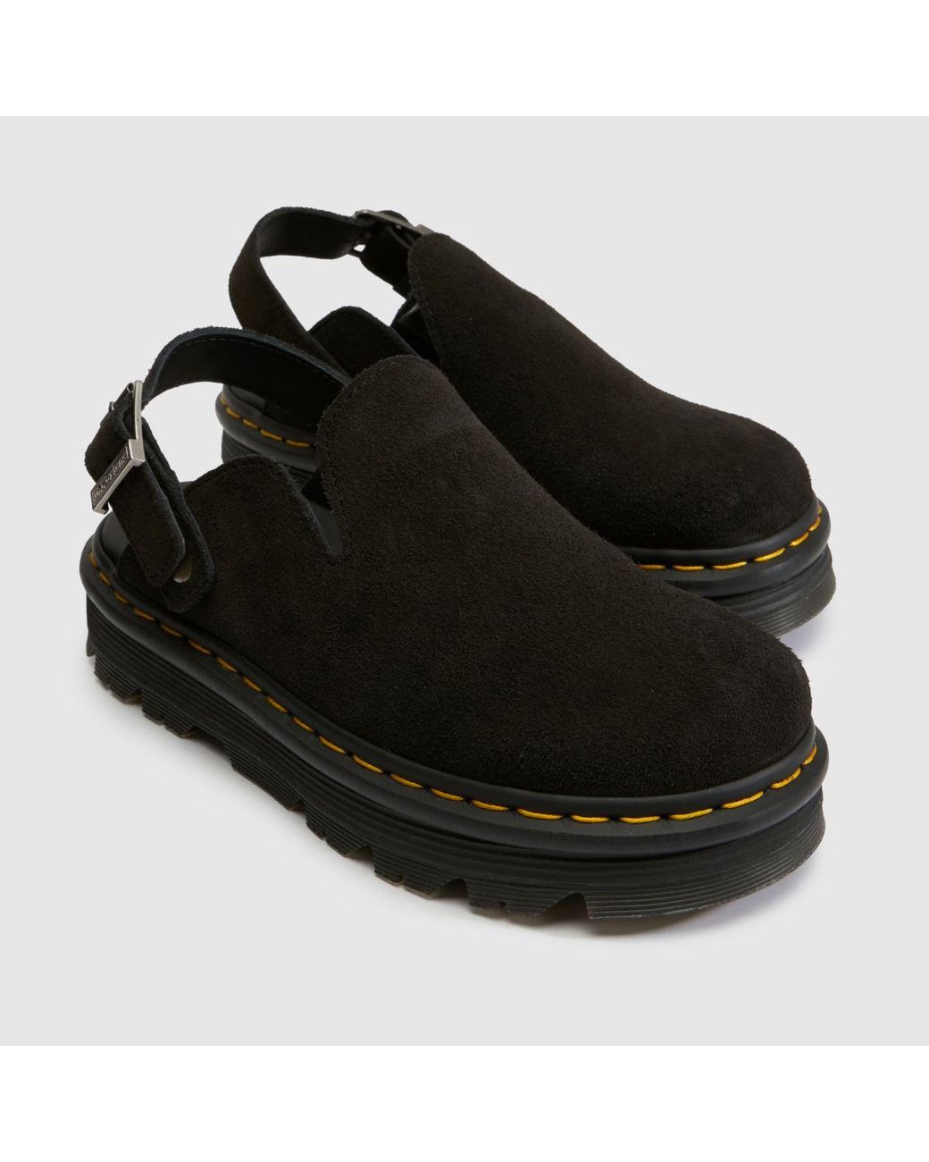 Dr. Martens Black Zebzag Mule Sandals