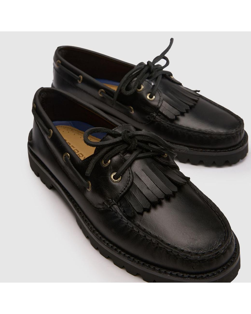 Sperry Top-Sider Black Kilty Lug Boat Flats