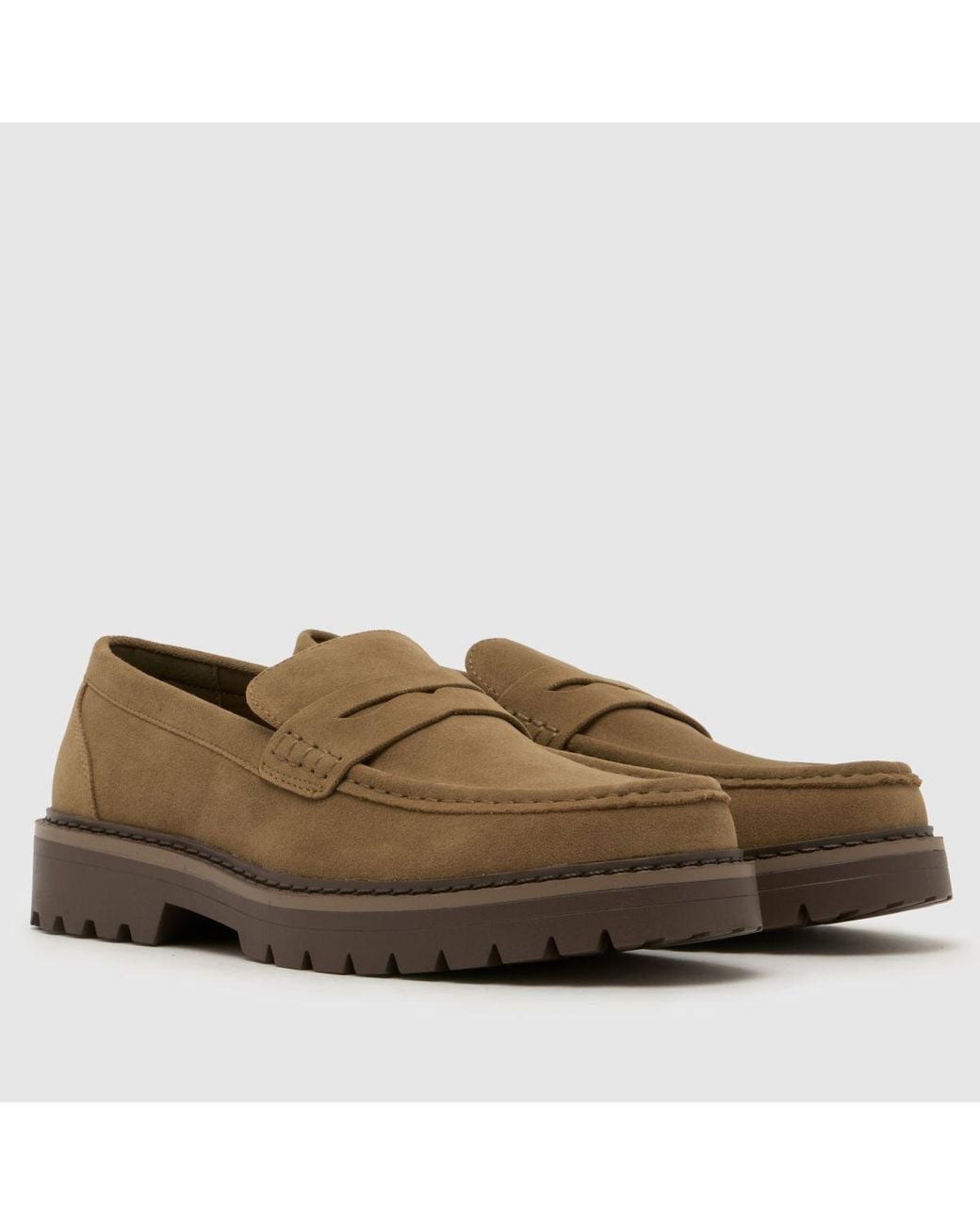 Schuh Brown Rex Chunky Loafer Shoes for men