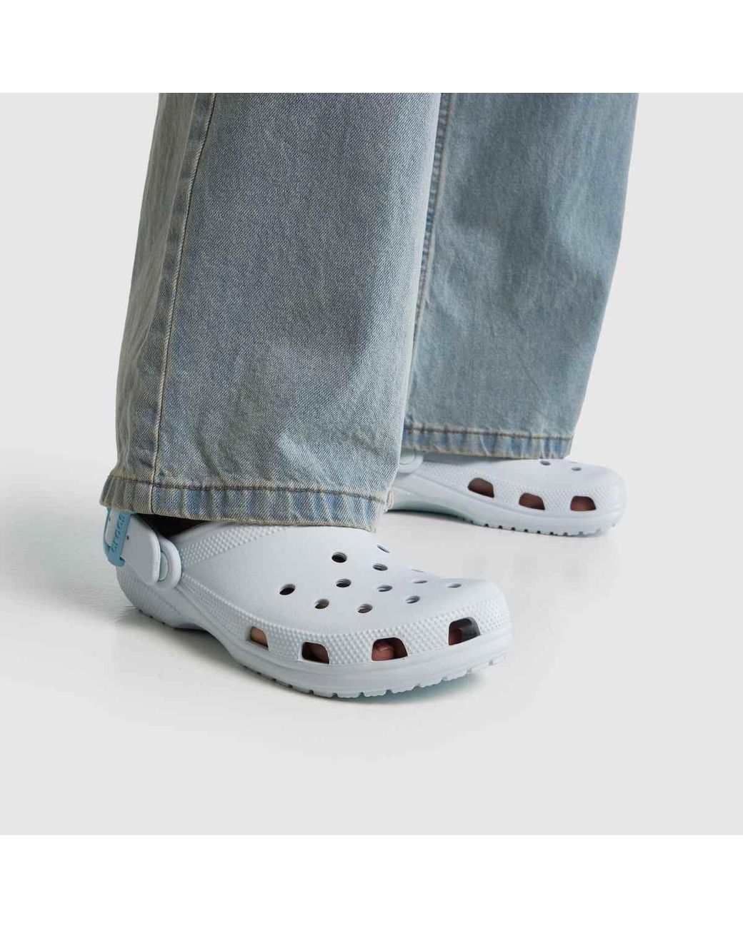 CROCSTM Blue Classic Buckle Clog Sandals