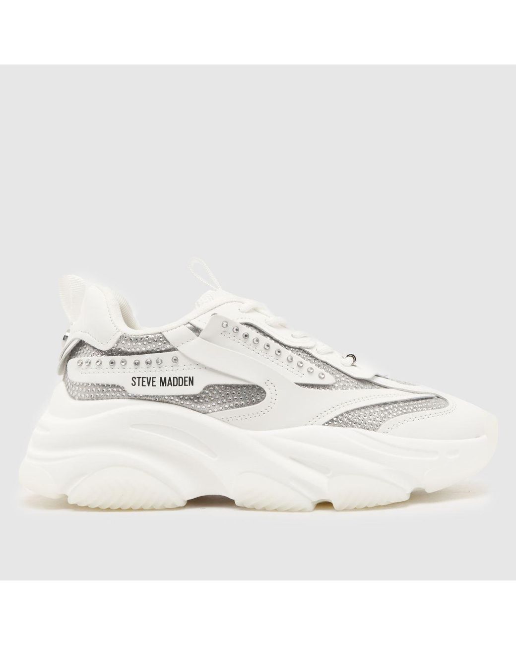 Steve madden store white trainers